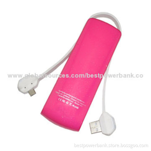 New Design Built-in Cable Mobile Power Bank with 4,500mAh Capacity, Easy to Carry
